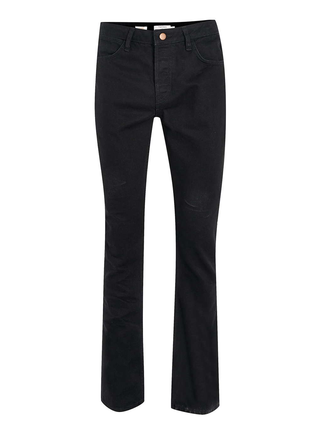 Topman Solid Black Raw Flare Jeans, £38