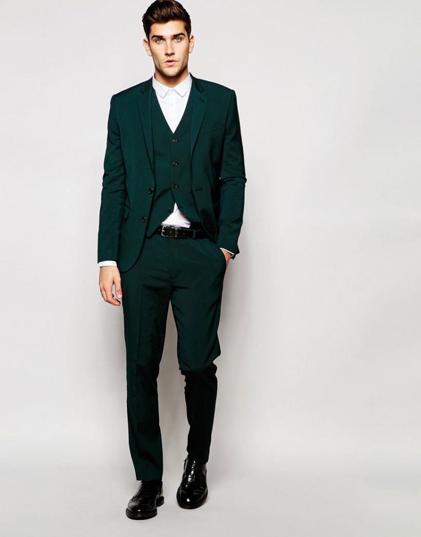 ASOS Green Slim Fit Suit
