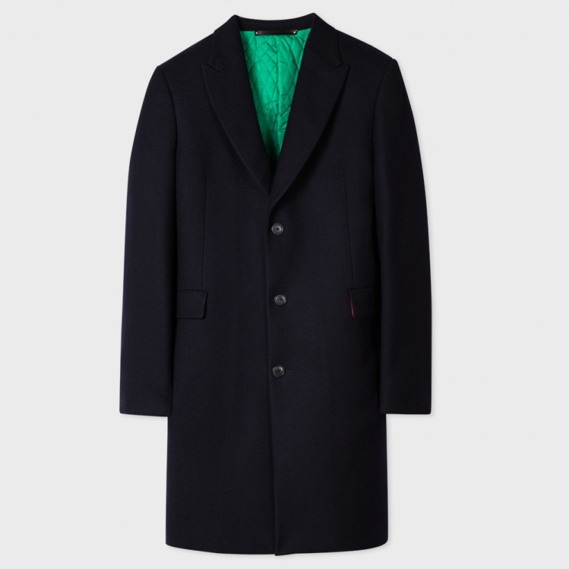 PAUL SMITH ‘A COAT TO TRAVEL IN’ WOOL EPSOM COAT