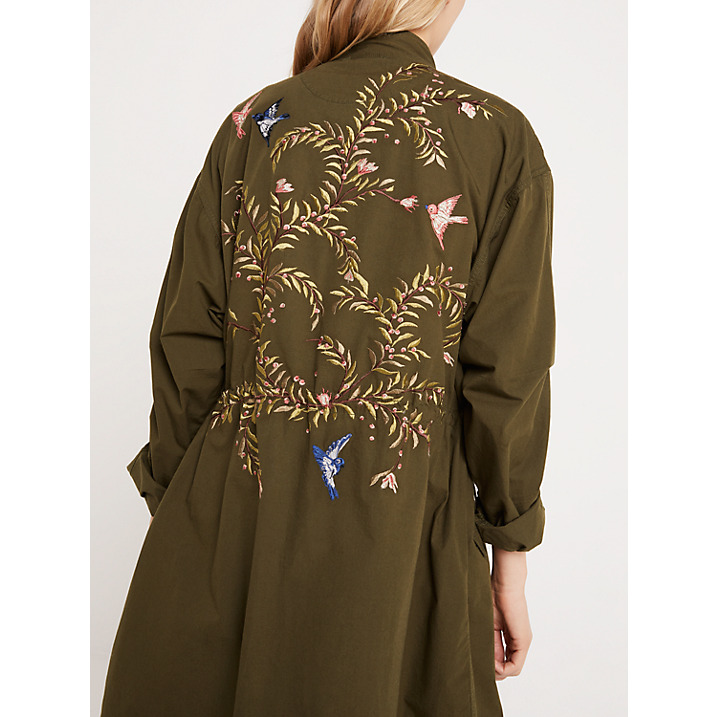AND/OR EMBROIDERED PARKA JACKET